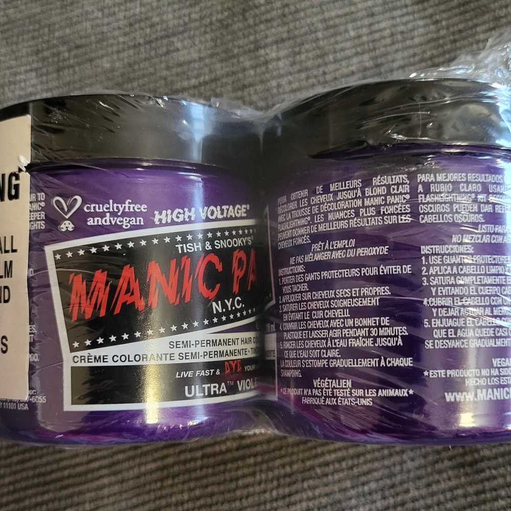 Manic Panic NEW High Voltage Hair Dye - Ultra Violet (2)